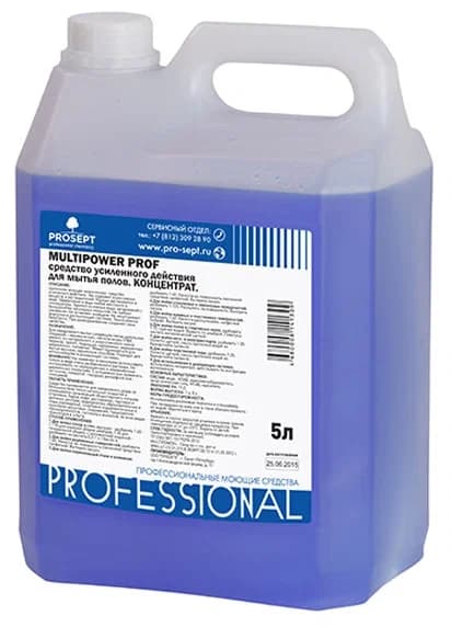 Средство моющее усиленное низкопенное для мытья напольных покрытий Prosept MP Prof+, 5л.,907МР-5 РФ — фото 3