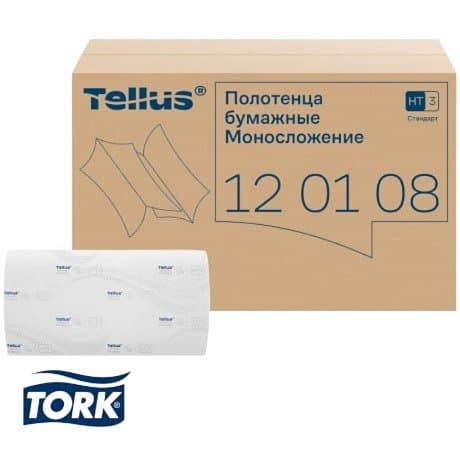 Полотенца бумажные  Tellus Синглфолд ZZ Стандарт листовые, 1-сл., 250 листов, HT3, РФ