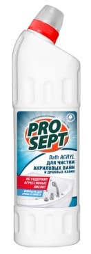 Средство для сантехники Prosept Bath Acryl 1л для акриловых поверхностей и душевых кабин, 189-1 РФ