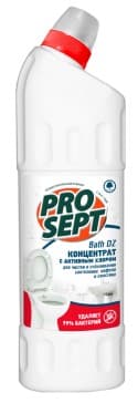 Средство для сантехники Prosept Bath DZ 1л гель с хлором концентрат,отбеливающий эффект, 108-1, РФ