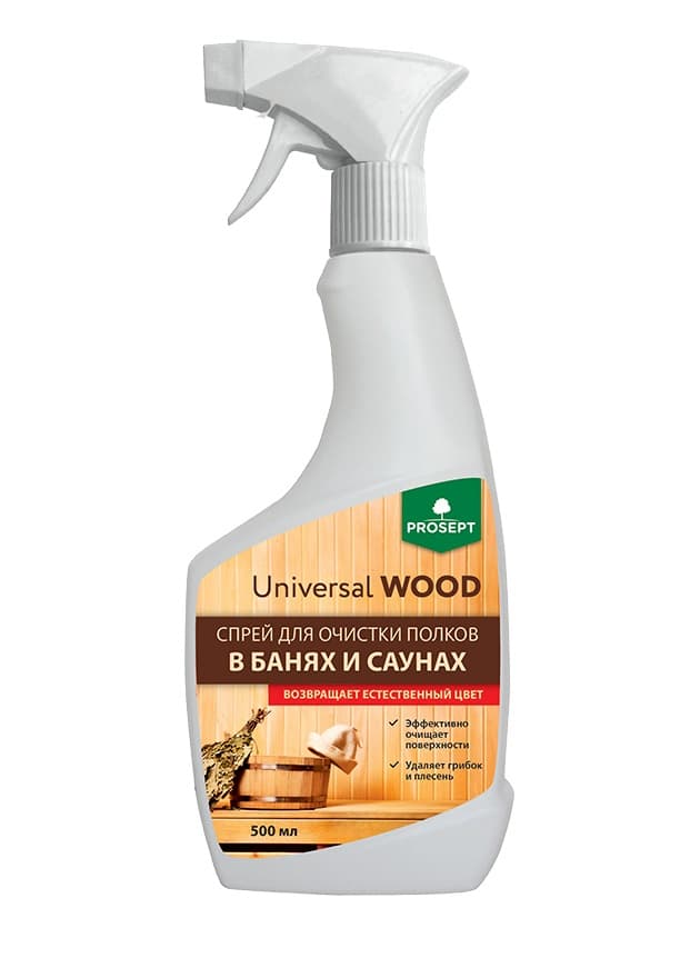 Средство для очистки полков в банях и саунах спрей Universal Wood 264-05 Россия