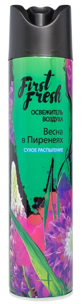 Освежитель воздуха First Fresh Сухое распыление аэрозоль, в ассортименте, 300 мл, РФ