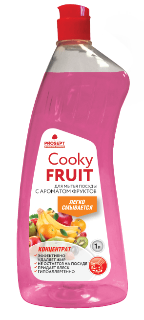 Средство для мытья посуды Prosept Cooky Fruits 1л гель с ароматом фруктов концентрат, 127-1, РФ