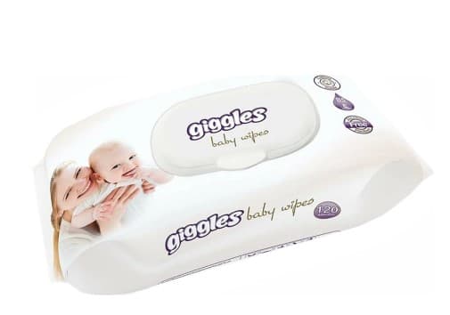 Салфетки влажные детские Giggles, 120 шт, Турция