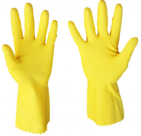 перчатки латекс желтые